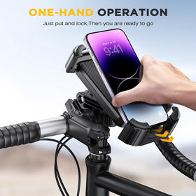 miracase mounted on a bicycle handlebar showing easy visibility and safe navigation