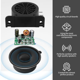 MIRKOO size comparison in hand illustrating compact design and easy mounting advantage