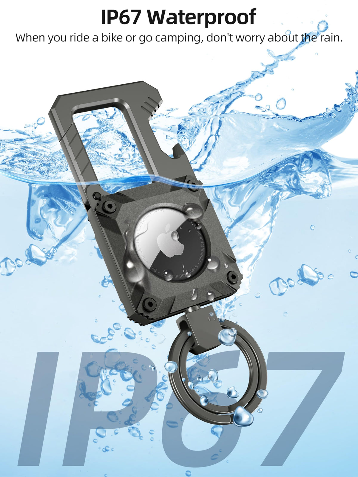 Miroddi open AirTag chamber showing hollowed insert benefit: secure hidden tracker fit