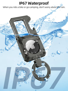 Miroddi open AirTag chamber showing hollowed insert benefit: secure hidden tracker fit