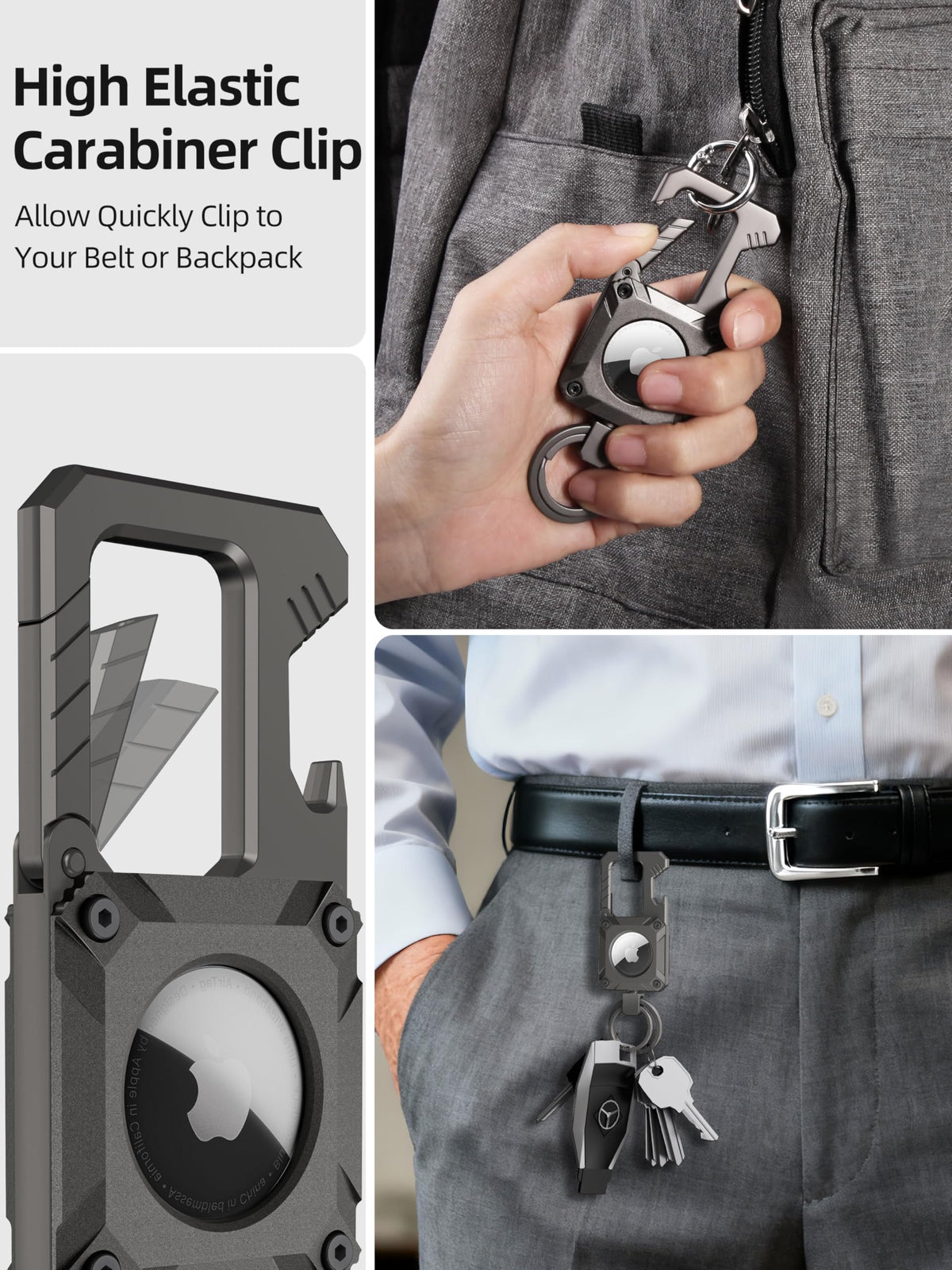 Miroddi dual key rings showing separate organization benefit: easy access to car and home keys