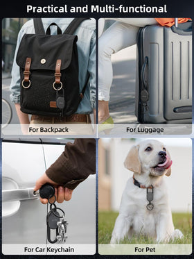 Miroddi keychain with USB-C cable and key rings showing ready-to-use kit