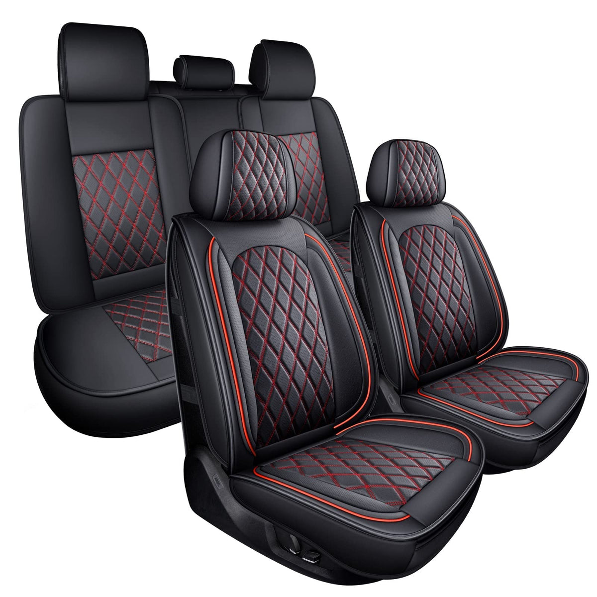 MIROZO front seat full set installed showing clean upgrade and protection