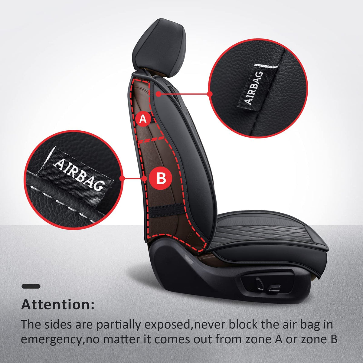MIROZO rear seat coverage shown, keeps back seats clean and organized