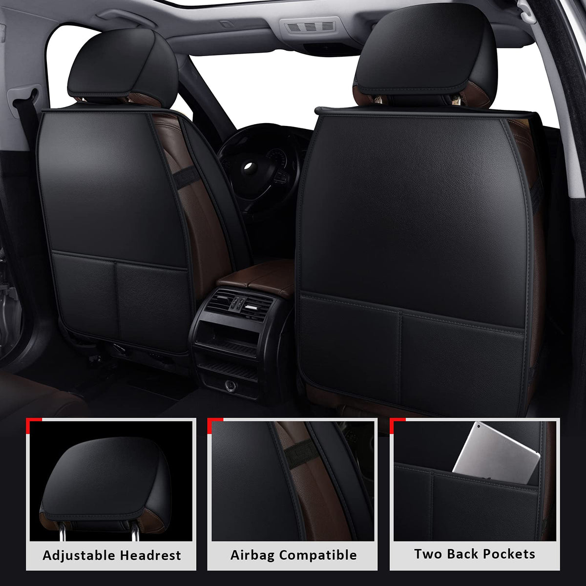 MIROZO side view highlighting airbag-compatible cut and safe deployment