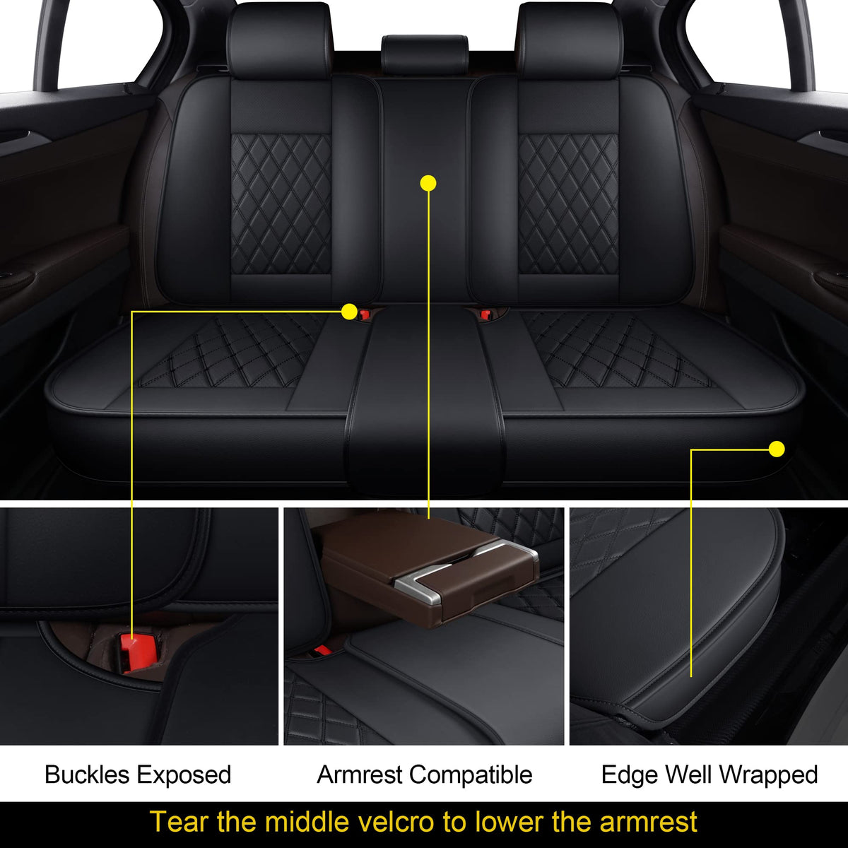 MIROZO side airbag panel detail demonstrating safe deployment compatibility
