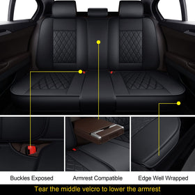 MIROZO side airbag panel detail demonstrating safe deployment compatibility