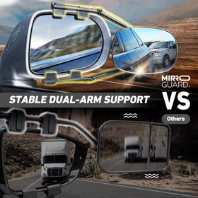 MirroGuard HA968 close-up of glass offering expanded field of view benefit