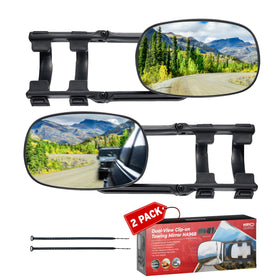 MirroGuard HA968 front view showing wide reflective surface for safer towing