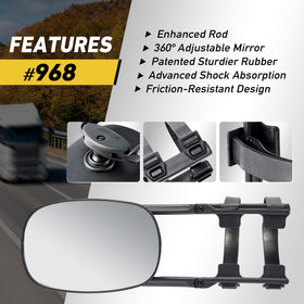 MirroGuard HA968 strap system detail showing secure attachment and stability