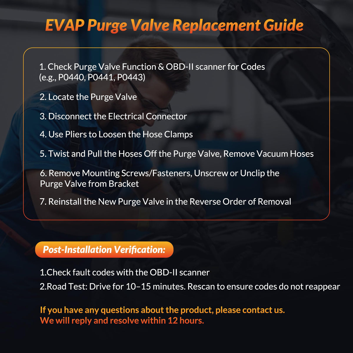 Mirthcos purge valve boxed with warranty card for buyer confidence