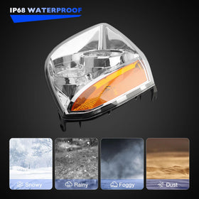 Misakomo chrome housing angle showing durable corrosion-resistant finish