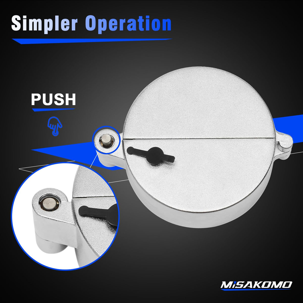 Misakomo installed on truck fuel tank showing theft prevention benefit