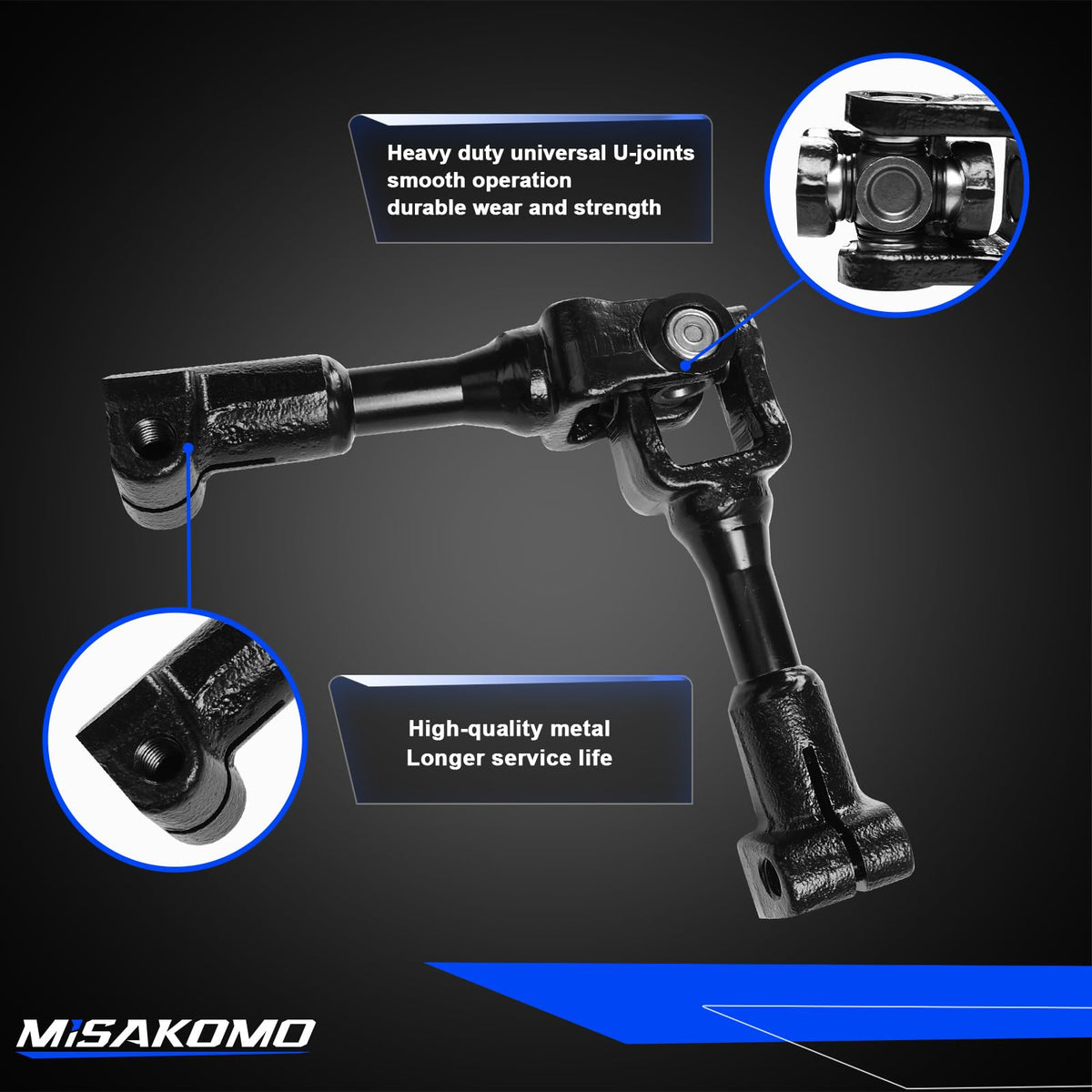 Misakomo steering shaft installed under Ram 1500 dash demonstrating restored tight steering feel