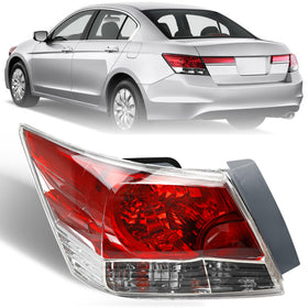 Misakomo left tail light front view showing correct fit for Accord and clear visibility