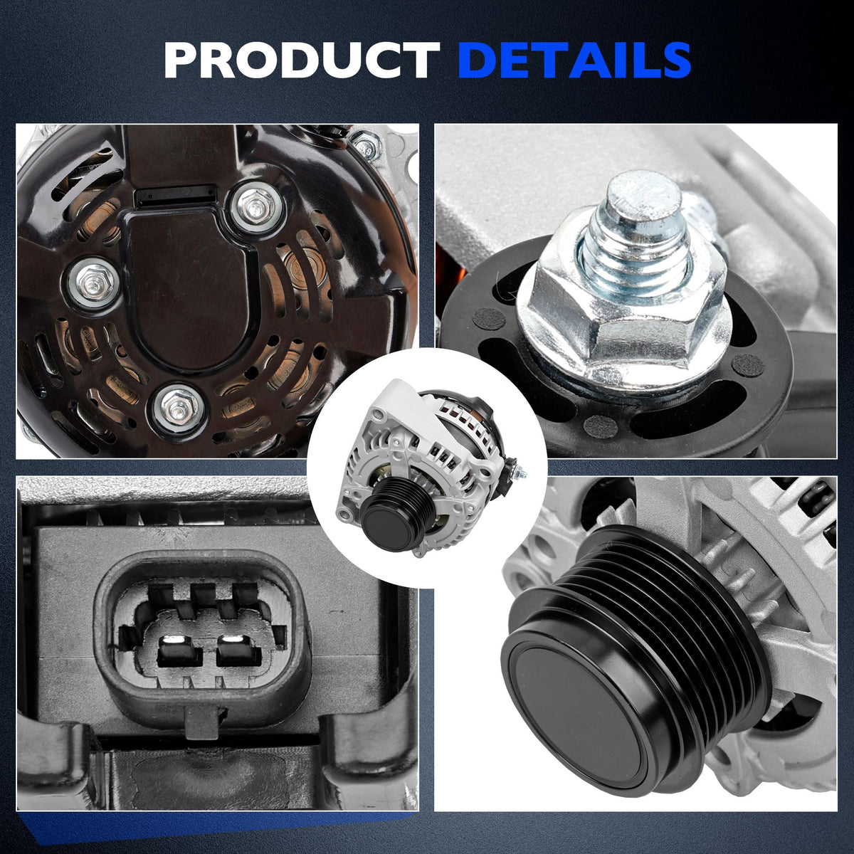 Misakomo alternator packaging and labels confirming part numbers and QA