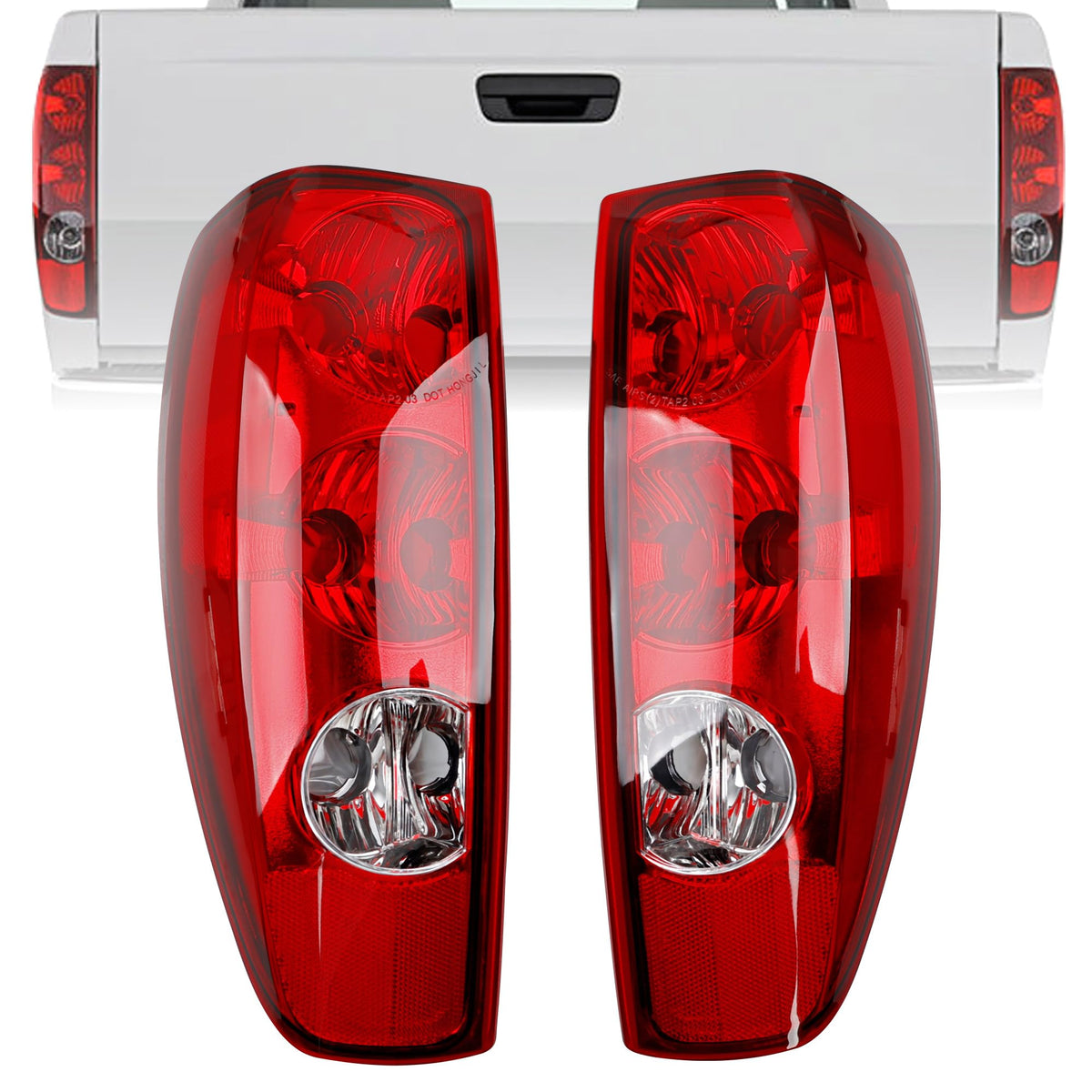 Misakomo front view of taillight housing showing exact fit and restored rear look