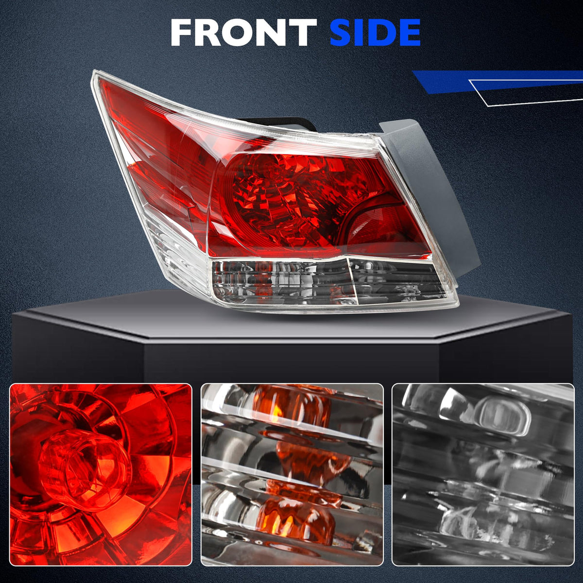 Misakomo tail light mounting points detail to show easy bolt alignment and fit
