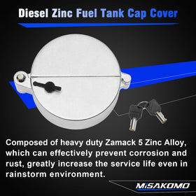 Misakomo zinc-alloy texture detail highlighting corrosion resistance benefit