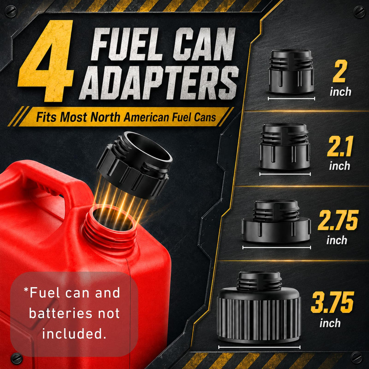 MISFANS pump in use refueling an ATV showing fast, hands-free fuel transfer