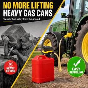 MISFANS reinforced hose detail highlighting durable construction for leak-resistant transfers