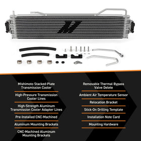 Mishimoto detail of CNC-machined aluminum adapter lines for secure OEM connection