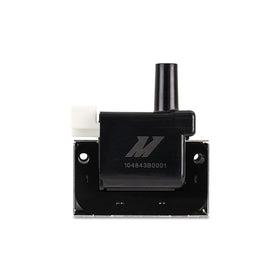Mishimoto ignition coil front view showing clean construction and fitment benefit