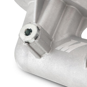 Mishimoto thermostat installed in Jeep engine bay improving temperature control