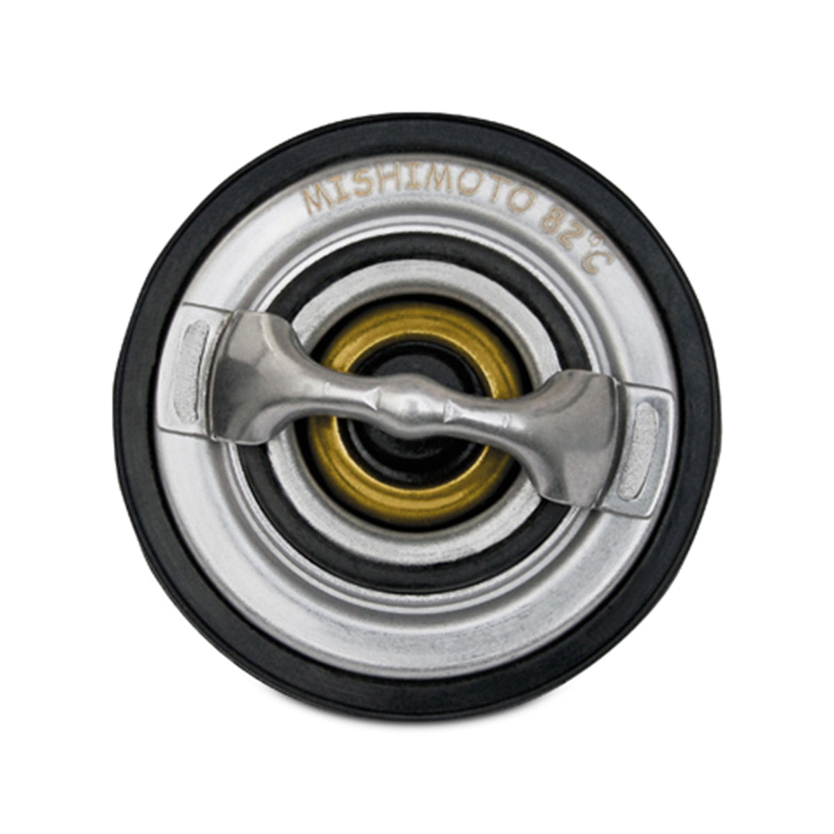 Mishimoto thermostat pictured with truck towing demonstrating reduced peak temps benefit
