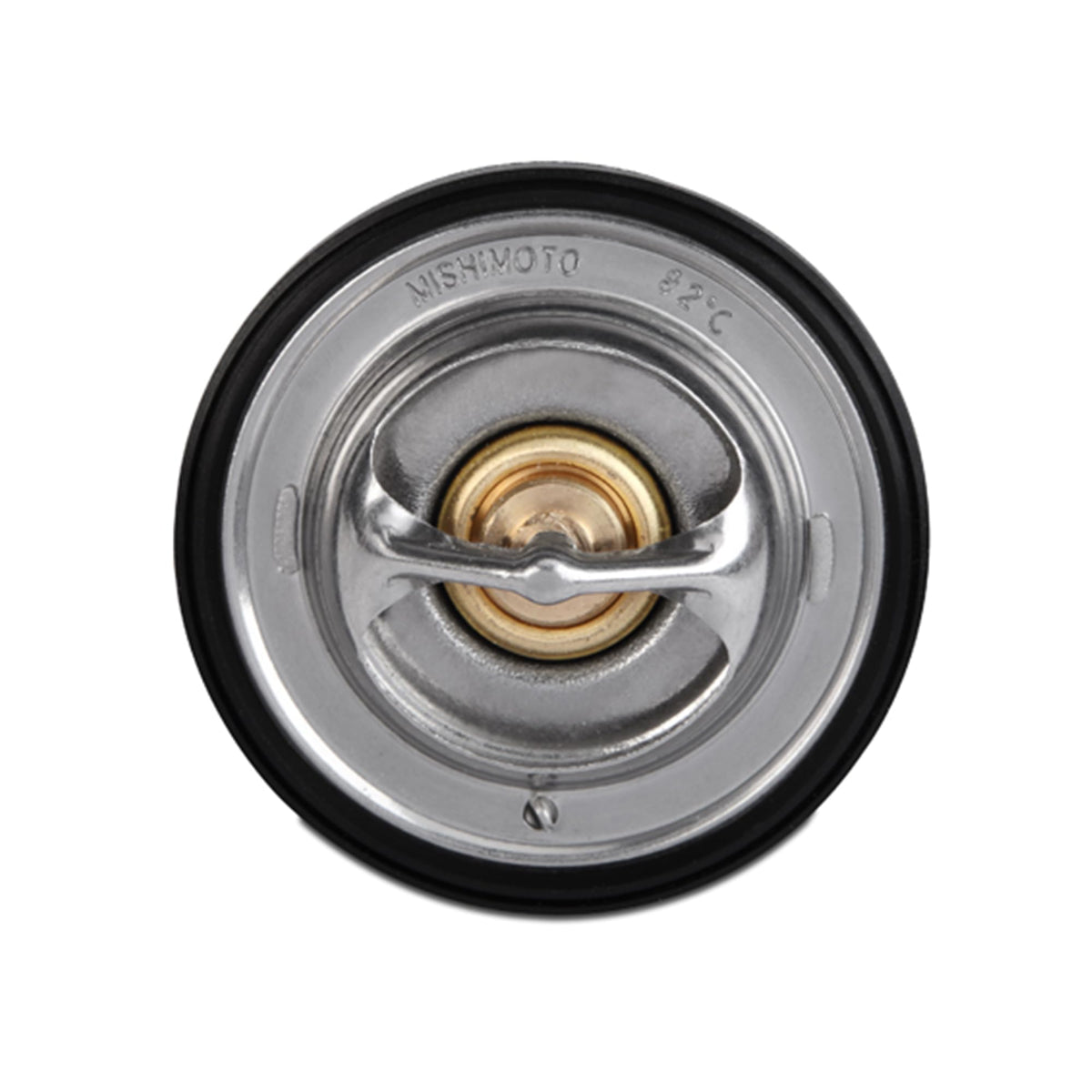 Mishimoto thermostat metal finish close-up showing durable materials for long-lasting performance