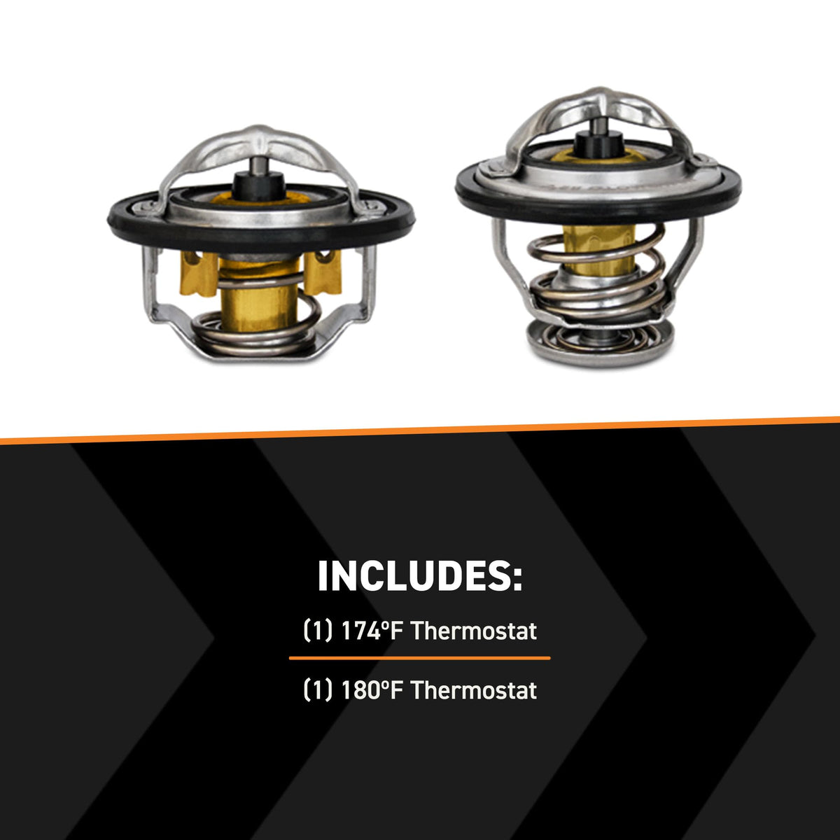 Mishimoto boxed thermostat packaging and label ensuring correct model benefit