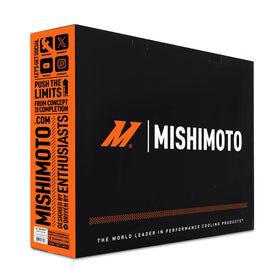 Mishimoto boxed cooler with label showing ready-to-install convenience