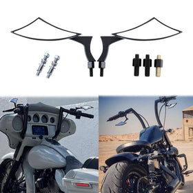 MISS MOLY installed on Harley side view illustrating streamlined aesthetic and range of vision