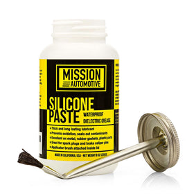 Mission Automotive jar front view showing label and 8 oz size, clear protection benefit