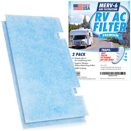 Mission Automotive front packaging showing two replacement filters and part fit benefits