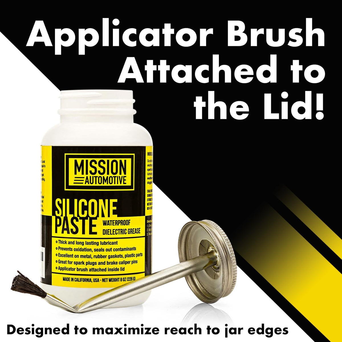 Mission Automotive being applied to a spark plug boot to prevent arcing and seizing