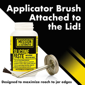 Mission Automotive being applied to a spark plug boot to prevent arcing and seizing