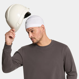 MISSION label showing UPF 50 rating for sun protection while active outdoors