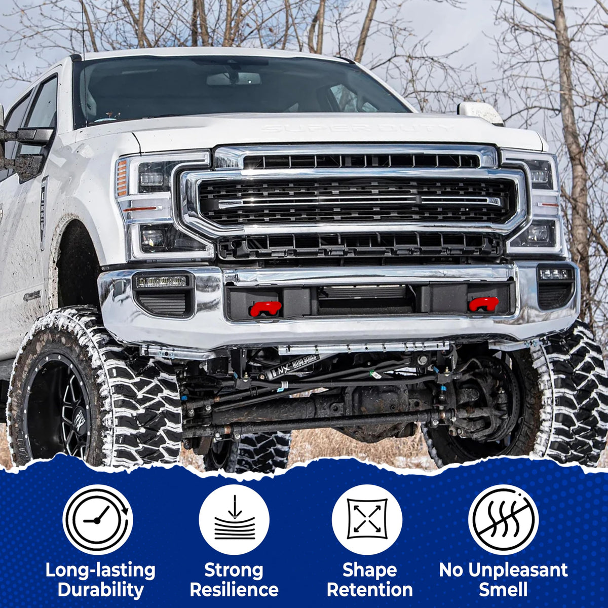 MITANLUXI installed on F250 front bumper showing protective benefit