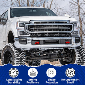 MITANLUXI installed on F250 front bumper showing protective benefit