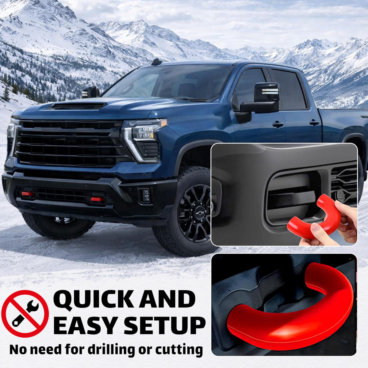 MITANLUXI lifestyle truck front with red accents showing improved front-end aesthetics