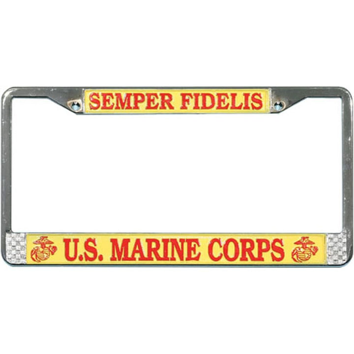 MITCHELL PROFFITT chrome frame front view showing raised 3D graphics and bold Marine pride
