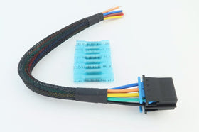 MITOB installed under dash restoring climate fan connection for easy repair