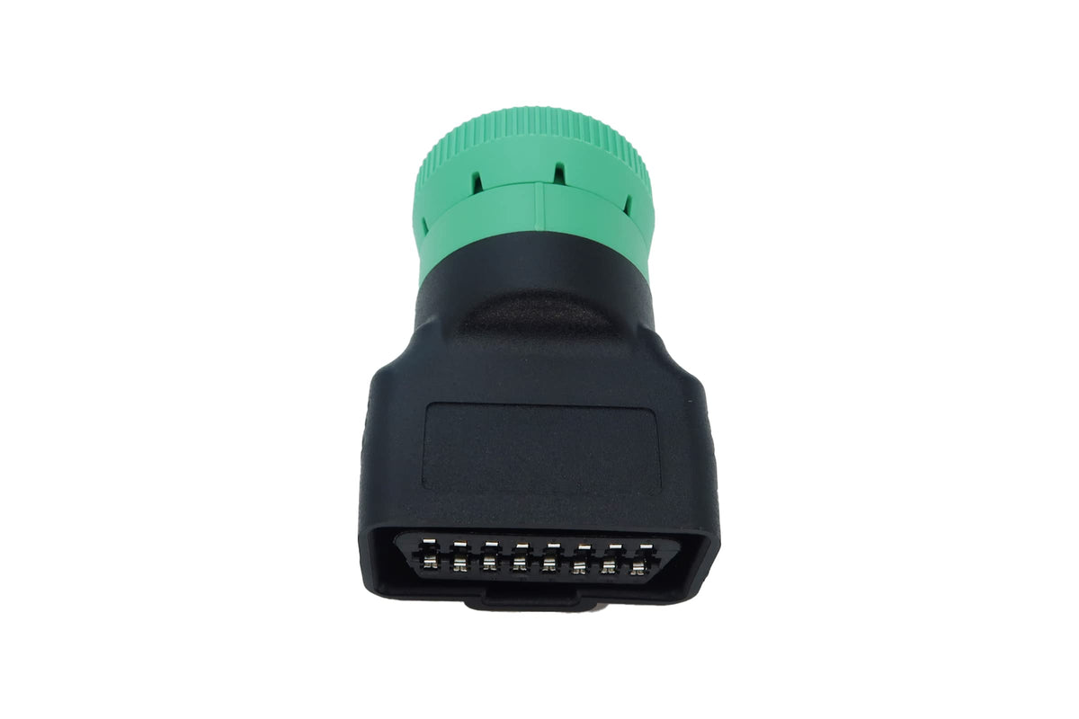 MITOB detailed view of female OBD2 receptacle offering reliable device hookup