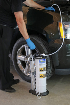 Mityvac handle close-up highlighting sturdy grip for comfortable transport
