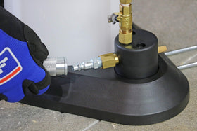 Mityvac MV7300 large base showing stability while attached to compressed air