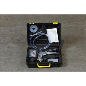 Mityvac pump held in hand illustrating compact size and ergonomic operation for comfort