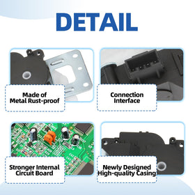 MITZONE actuator gear detail close-up showing durable gears for smooth motion