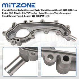 MITZONE detail of thermostat port and mounting holes for accurate OEM alignment