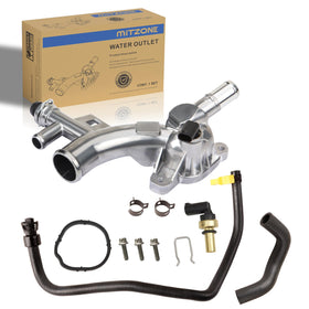 MITZONE front assembly view showing aluminum outlet and benefit of corrosion resistance